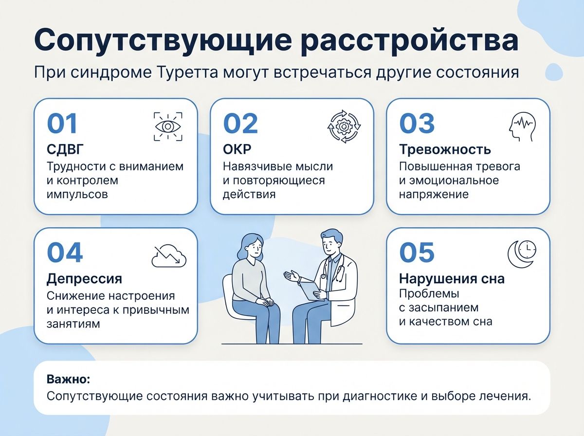 Лечение синдрома Туретта в Полярном инфографика
