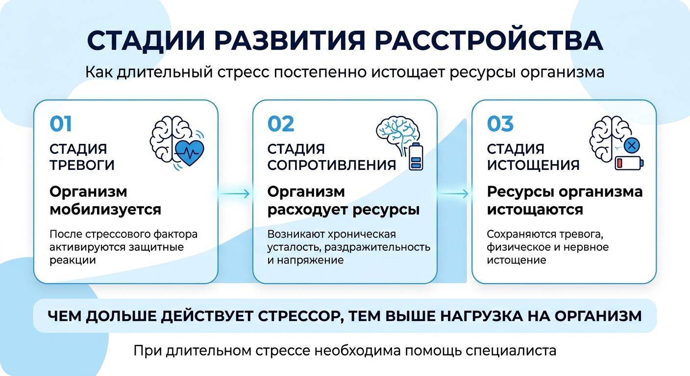 Лечение стресса в Полярном инфографика